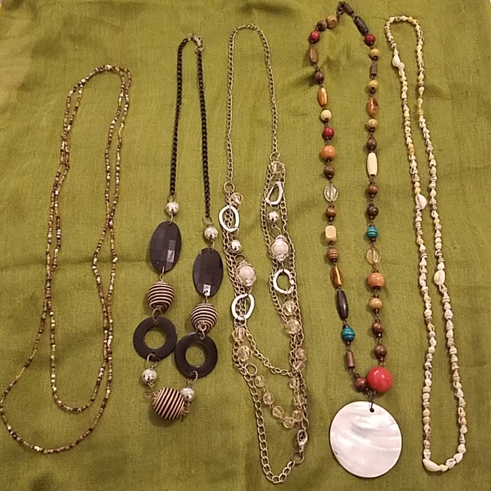 Lot of 4 Long Necklaces